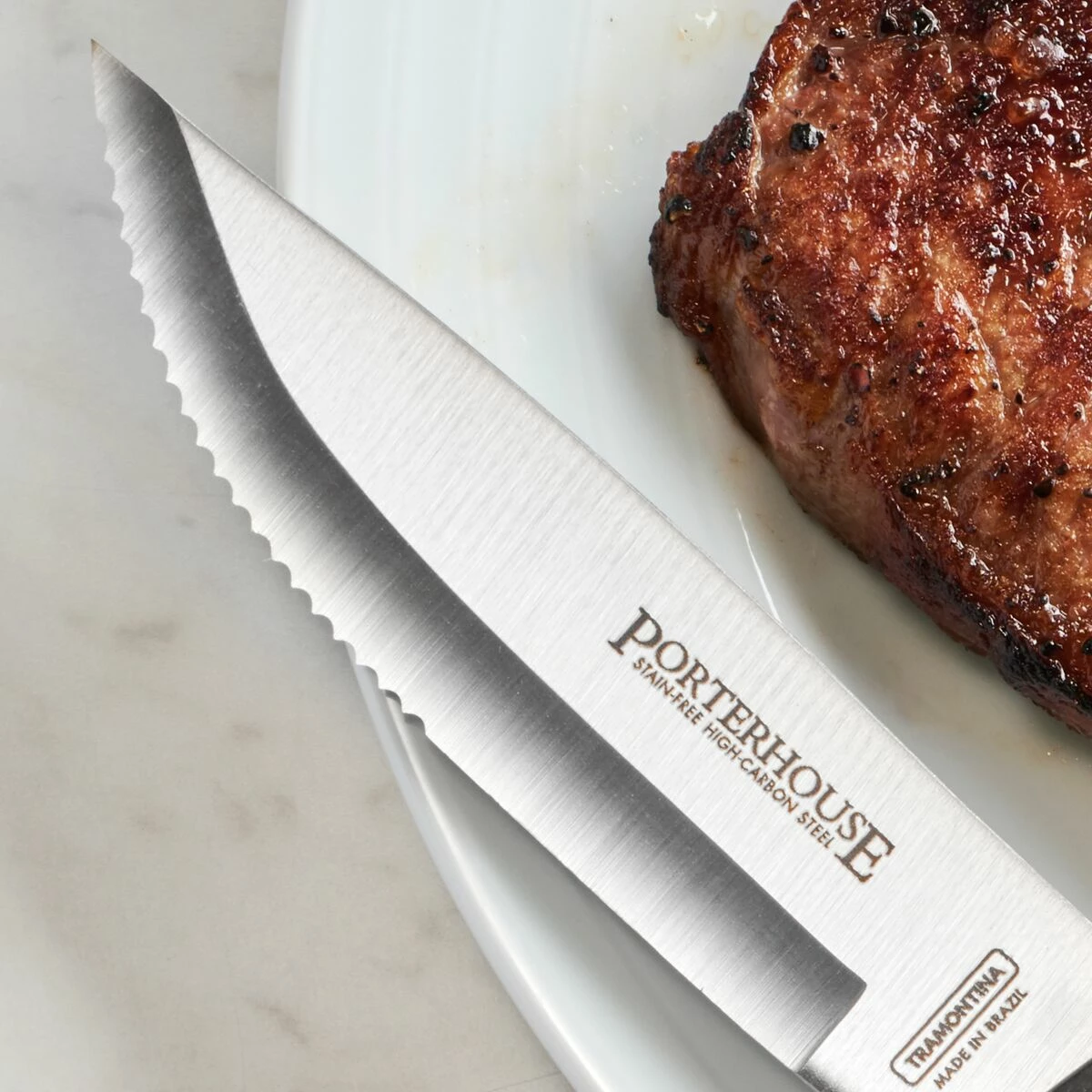 Tramontina Porterhouse 4 Pc - 5 In Steak Knife Set 6 Tramontina Porterhouse 4 Pc - 5 In Steak Knife Set - Image 4