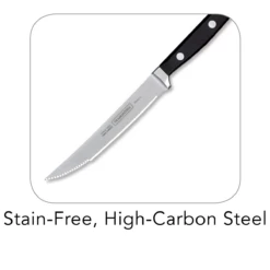 Tramontina Forged 5 Pc Deluxe Steak Knife Set With Hardwood Counter Block 13 Tramontina Forged 5 Pc Deluxe Steak Knife Set With Hardwood Counter Block -TRAMONTINA Sales 80008030ANI001G