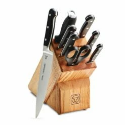 Tramontina Forged 9 Pc Cutlery Set With Hardwood Counter Block 8 Tramontina Forged 9 Pc Cutlery Set With Hardwood Counter Block -TRAMONTINA Sales 80008034IXM002G