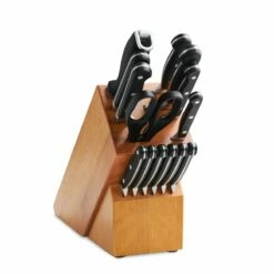 Tramontina Forged 15 Pc Cutlery/Steak Knife Set With Hardwood Counter Block -TRAMONTINA Sales 80008035IXM004G
