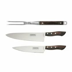 Tramontina Churrasco BBQ 3 Pc Chef Knives And Grill Fork Set 15 Tramontina Churrasco BBQ 3 Pc Chef Knives And Grill Fork Set -TRAMONTINA Sales 80015002IXM001G