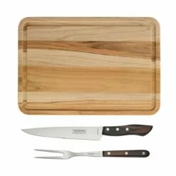 Tramontina Churrasco BBQ 3 Pc Carving And Cutting Board Set 10 Tramontina Churrasco BBQ 3 Pc Carving And Cutting Board Set -TRAMONTINA Sales 80015006IXM001G