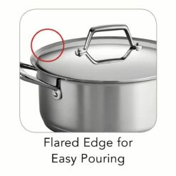 Tramontina 6 Qt Prima Stainless Steel Covered Sauce Pot -TRAMONTINA Sales 80101016IXI002G