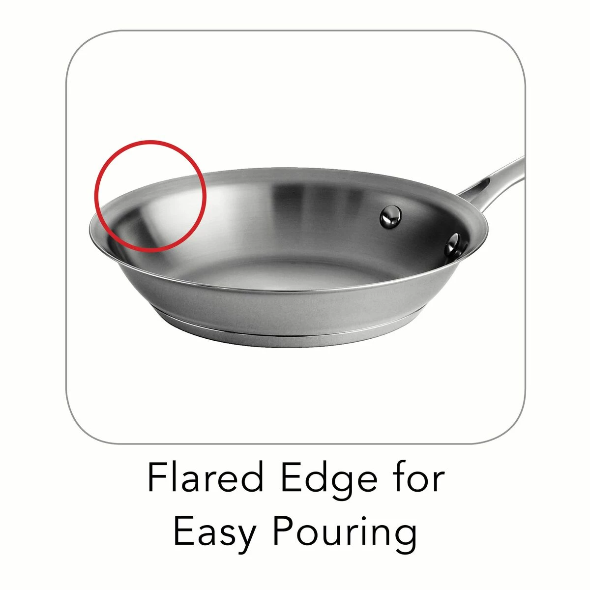 Tramontina 8 In Prima Fry Pan - Stainless Steel 6 Tramontina 8 In Prima Fry Pan - Stainless Steel - Image 4