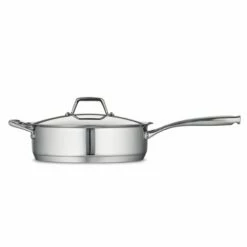 Tramontina 5 Qt Prima Stainless Steel Covered Deep Sauté Pan -TRAMONTINA Sales 80101022IXM002G