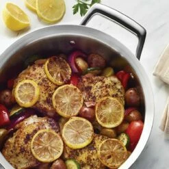 Tramontina 5 Qt Prima Stainless Steel Covered Deep Sauté Pan