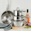 Tramontina Prima 8 Pc Stainless Steel Cookware Set 1 Tramontina Prima 8 Pc Stainless Steel Cookware Set -TRAMONTINA Sales 80101201PRM001G