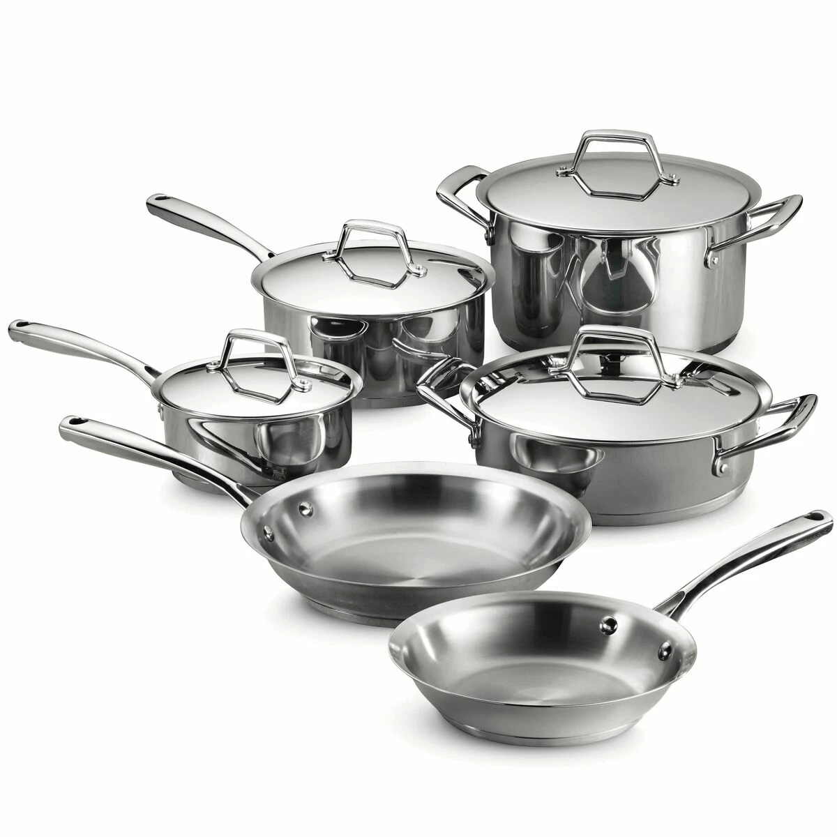 Tramontina Prima 10 Pc Stainless Steel Cookware Set 4 Tramontina Prima 10 Pc Stainless Steel Cookware Set - Image 2