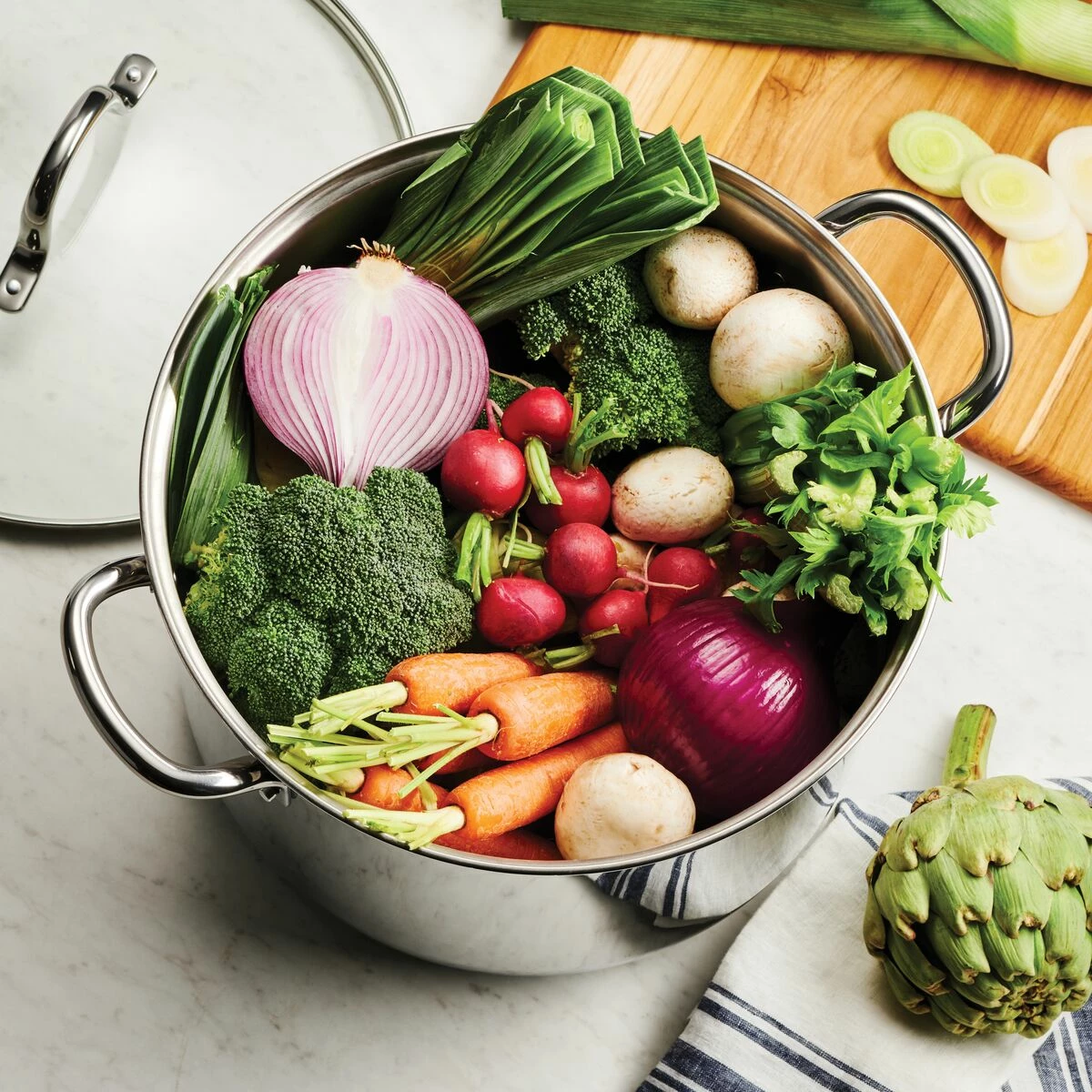 Tramontina 16 Qt Covered Stainless Steel Stock Pot 3 Tramontina 16 Qt Covered Stainless Steel Stock Pot