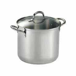 Tramontina 12 Qt Covered Stainless Steel Stock Pot 13 Tramontina 12 Qt Covered Stainless Steel Stock Pot -TRAMONTINA Sales 80104122IXM001G