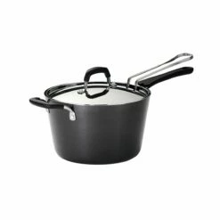 Tramontina 5.5 Qt Aluminum Deep Fryer With Helper Handle - Charcoal Gray -TRAMONTINA Sales 80106003IXM003G