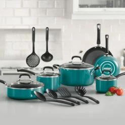 Tramontina 16 Pc Nonstick Cookware Set - Teal