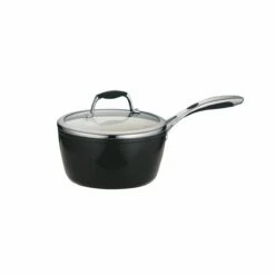 Tramontina 3 Qt Ceramic Covered Sauce Pan - Black -TRAMONTINA Sales 80110025IXM001G