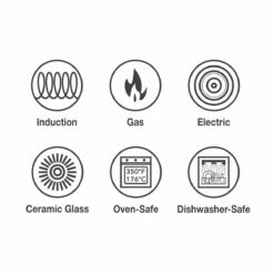 Tramontina 9 Pc Induction Nonstick Cookware Set - Slate Gray -TRAMONTINA Sales 80110029IXI002G