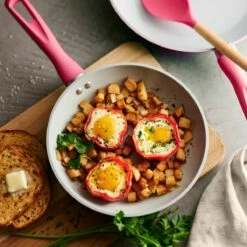 Tramontina 14 Pc Ceramic Induction-Ready Cookware Set - Red 13 Tramontina 14 Pc Ceramic Induction-Ready Cookware Set - Red -TRAMONTINA Sales 80110034IXM003G