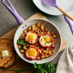 Tramontina 14 Pc Ceramic Induction-Ready Cookware Set - Purple 16 Tramontina 14 Pc Ceramic Induction-Ready Cookware Set - Purple -TRAMONTINA Sales 80110037IXM003G