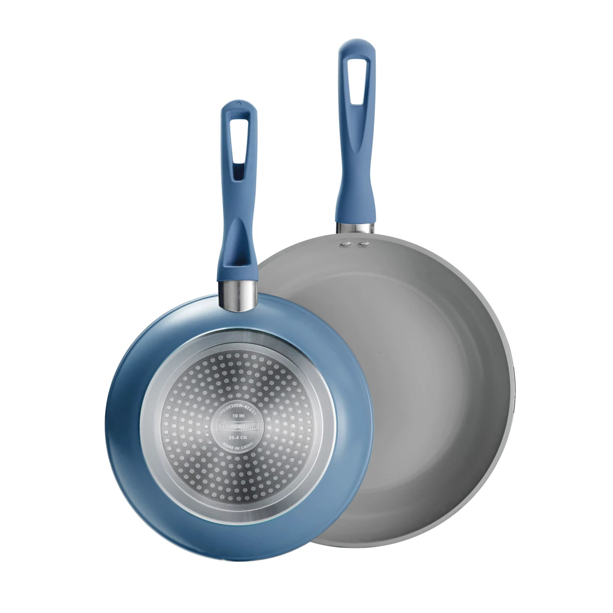 Tramontina 2 Pk 10 In And 12 In Aluminum Saute Pans - Blue 4 Tramontina 2 Pk 10 In And 12 In Aluminum Saute Pans - Blue - Image 2