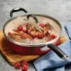 Tramontina Ceramica 11 In Covered Deep Skillet - Metallic Copper -TRAMONTINA Sales 80110045PRM001G