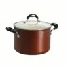 Tramontina Ceramica 6 Qt Covered Stock Pot - Metallic Copper -TRAMONTINA Sales 80110051PRM001G