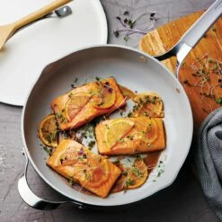 Tramontina All In One Plus Pan, 5 Qt Ceramic Non Stick - Parchment White