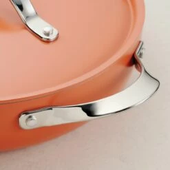 Tramontina All In One Plus Pan, 5 Qt Ceramic Non Stick - Persimmon Orange -TRAMONTINA Sales 80110084IXM003G