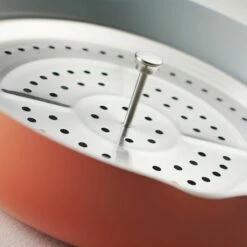 Tramontina All In One Plus Pan, 5 Qt Ceramic Non Stick - Persimmon Orange -TRAMONTINA Sales 80110084IXM008G