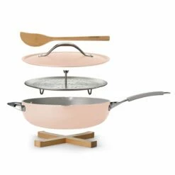 Tramontina All In One Plus Pan, 5 Qt Ceramic Non Stick - Blush Pink -TRAMONTINA Sales 80110086IXM001G
