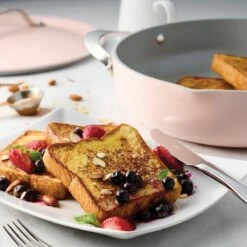 Tramontina All In One Plus Pan, 5 Qt Ceramic Non Stick - Blush Pink -TRAMONTINA Sales 80110086IXM002G