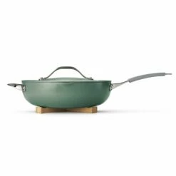Tramontina All In One Plus Pan, 5 Qt Ceramic Non Stick - Sea Salt Green -TRAMONTINA Sales 80110087PDM001G