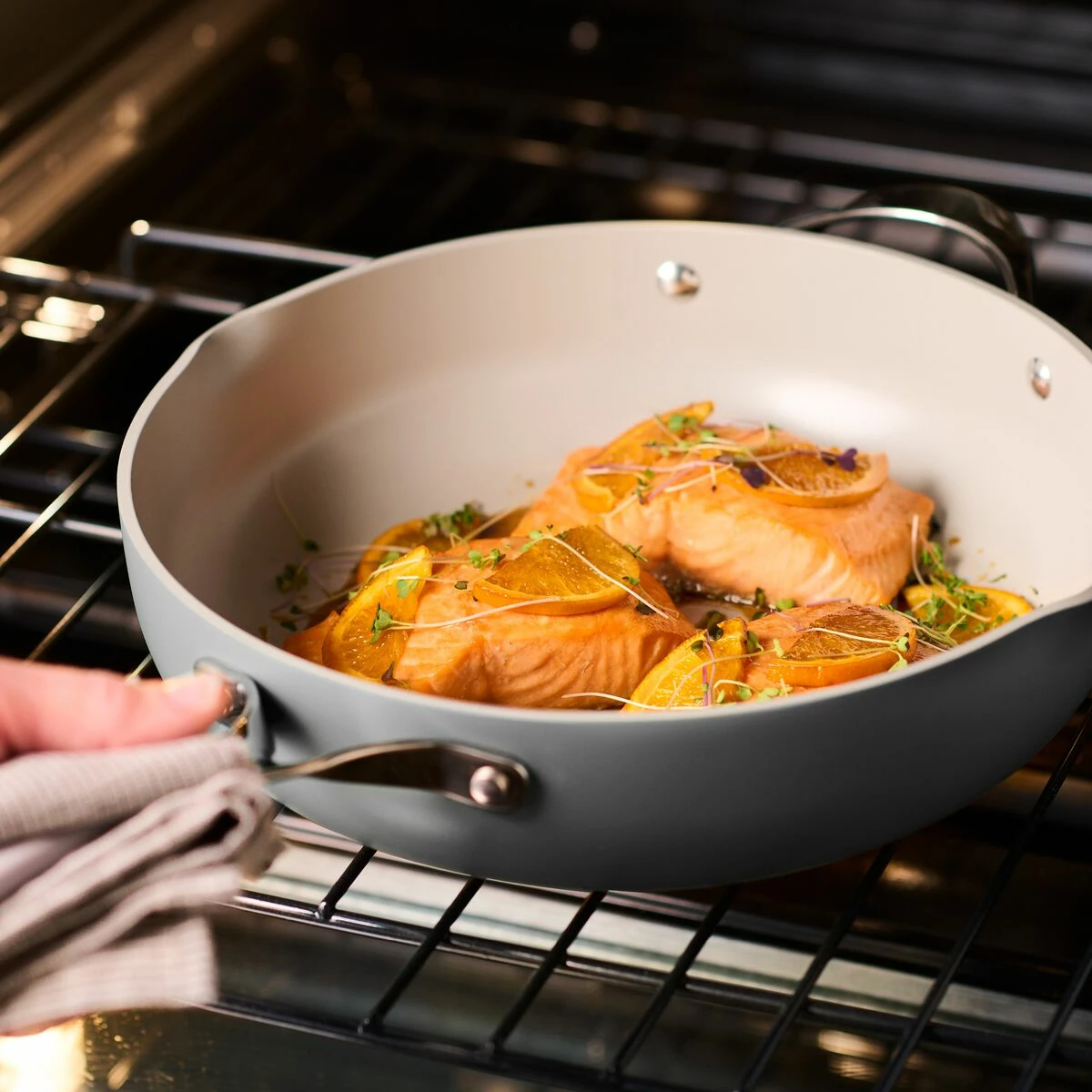 Tramontina All In One Plus Pan, 5 Qt Ceramic Non Stick - Charcoal Gray 5 Tramontina All In One Plus Pan, 5 Qt Ceramic Non Stick - Charcoal Gray - Image 3