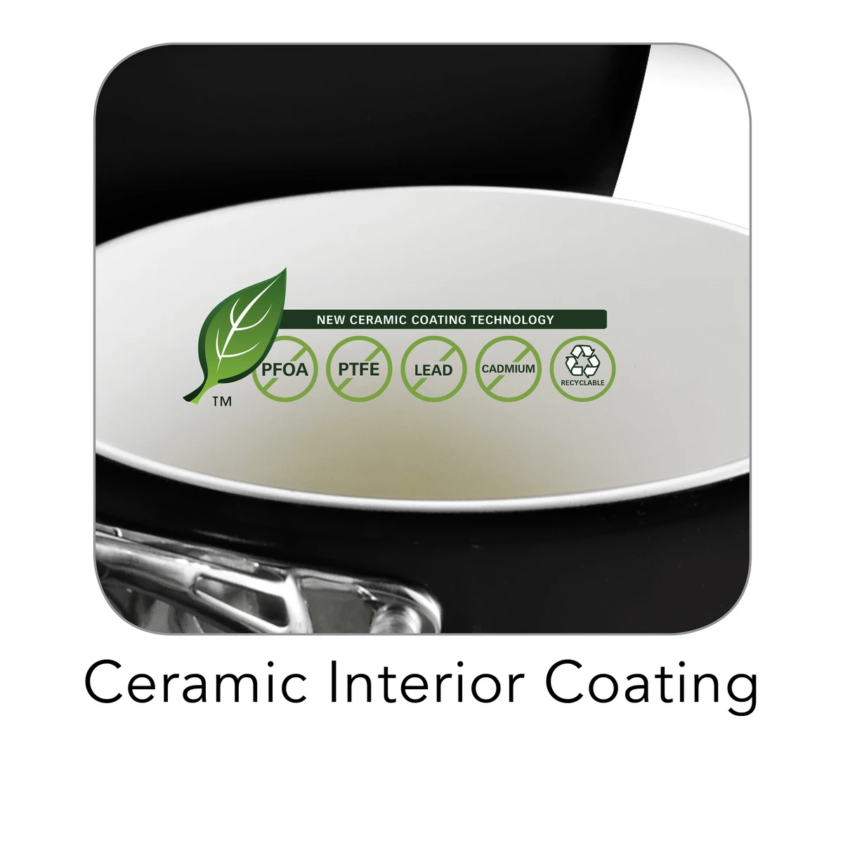 Tramontina 8 Pc Ceramic Cookware Set - Black 8 Tramontina 8 Pc Ceramic Cookware Set - Black - Image 6