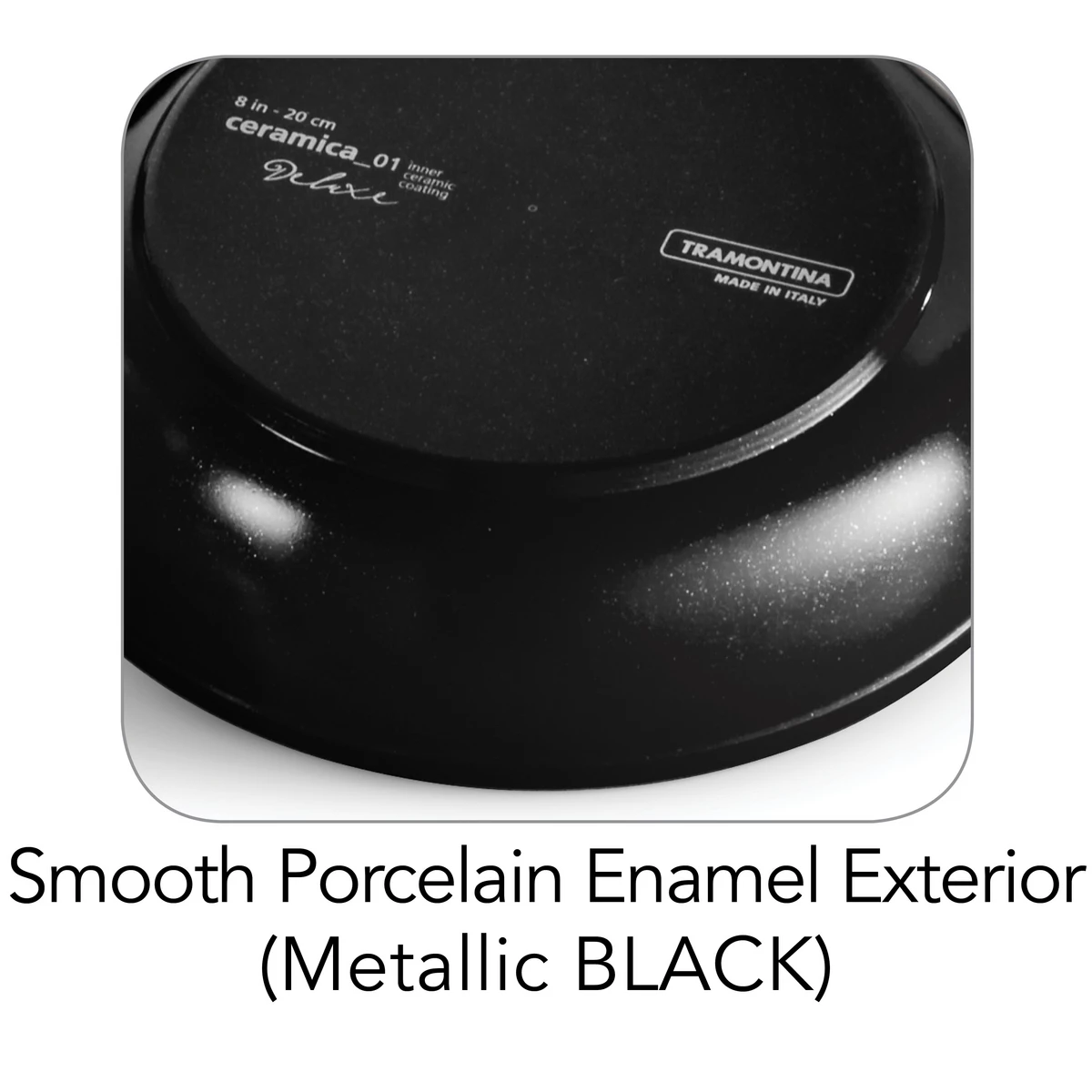 Tramontina 8 Pc Ceramic Cookware Set - Black 7 Tramontina 8 Pc Ceramic Cookware Set - Black - Image 5