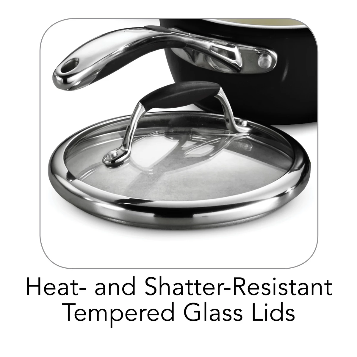 Tramontina 8 Pc Ceramic Cookware Set - Black 6 Tramontina 8 Pc Ceramic Cookware Set - Black - Image 4