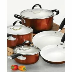 Tramontina Ceramica 8 Pc Cookware Set - Metallic Copper