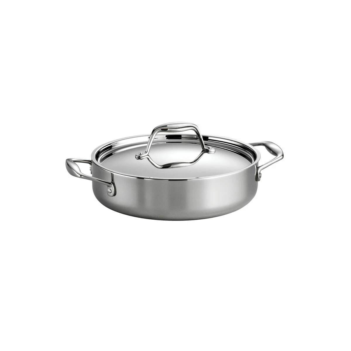 Tramontina 3 Qt Tri-Ply Clad Stainless Steel Covered Braiser 4 Tramontina 3 Qt Tri-Ply Clad Stainless Steel Covered Braiser - Image 2