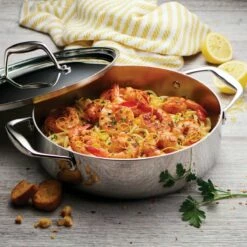 Tramontina 3 Qt Tri-Ply Clad Stainless Steel Covered Braiser