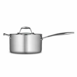 Tramontina 4 Qt Tri-Ply Clad Stainless Steel Covered Sauce Pan 16 Tramontina 4 Qt Tri-Ply Clad Stainless Steel Covered Sauce Pan -TRAMONTINA Sales 80116024IXM002G