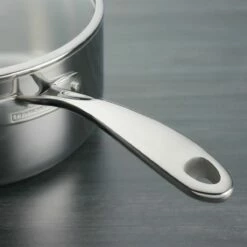 Tramontina Tri-Ply Clad 4 Qt Stainless Steel Covered Sauce Pan Glass Lid 21 Tramontina Tri-Ply Clad 4 Qt Stainless Steel Covered Sauce Pan Glass Lid -TRAMONTINA Sales 80116036IXM003G