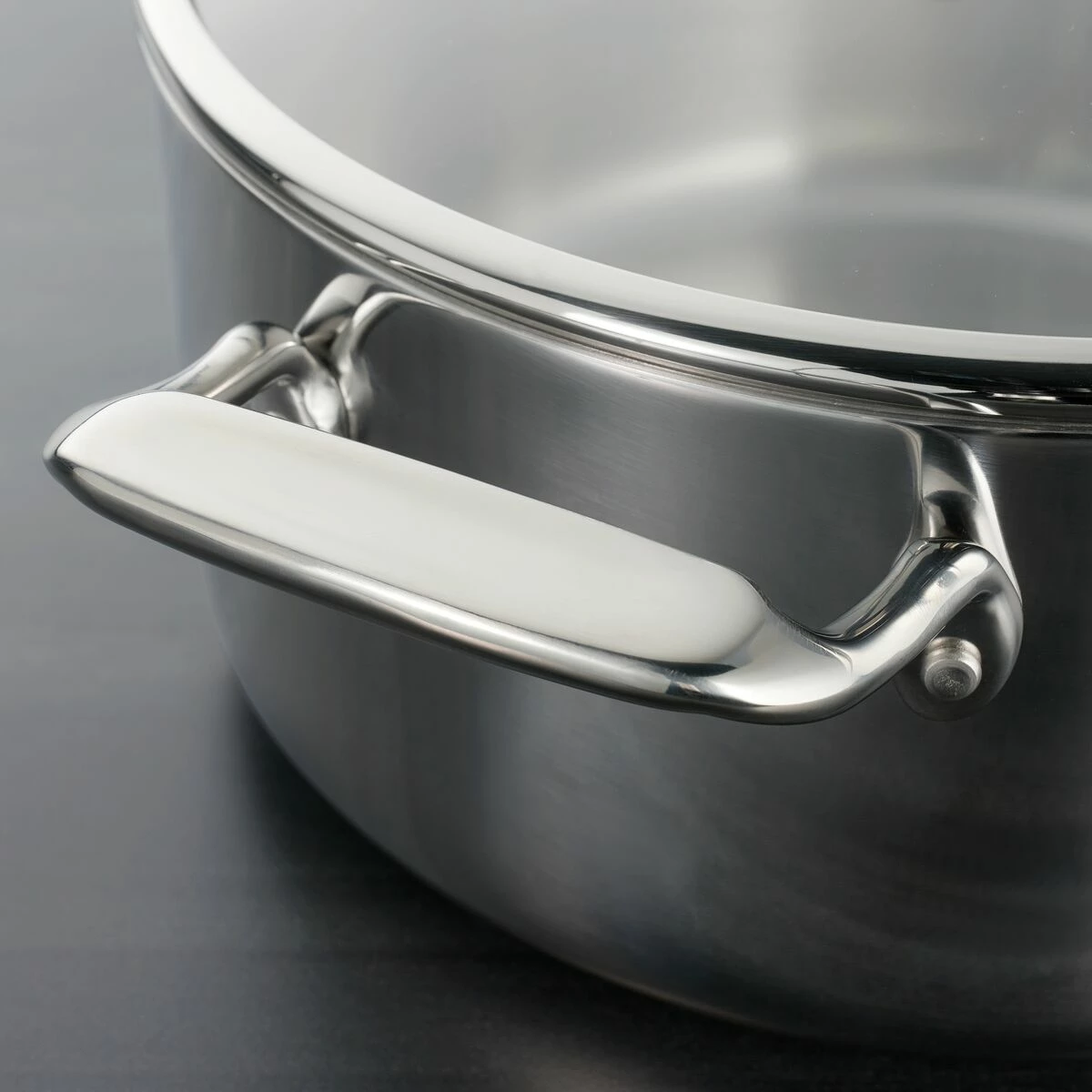 Tramontina Tri-Ply Clad 4 Qt Stainless Steel Covered Sauce Pan Glass Lid 9 Tramontina Tri-Ply Clad 4 Qt Stainless Steel Covered Sauce Pan Glass Lid - Image 7
