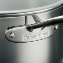 Tramontina Tri-Ply Clad 4 Qt Stainless Steel Covered Sauce Pan Glass Lid 19 Tramontina Tri-Ply Clad 4 Qt Stainless Steel Covered Sauce Pan Glass Lid -TRAMONTINA Sales 80116036IXM005G