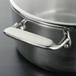Tramontina Tri-Ply Clad 8 Qt Stainless Steel Covered Stock Pot - Glass Lid -TRAMONTINA Sales 80116038IXM002G