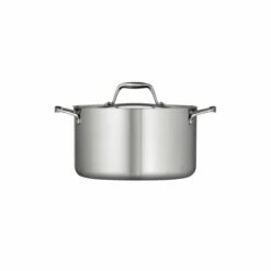 Tramontina 6 Qt Tri-Ply Clad Stainless Steel Covered Sauce Pot 12 Tramontina 6 Qt Tri-Ply Clad Stainless Steel Covered Sauce Pot -TRAMONTINA Sales 80116040IXM002G