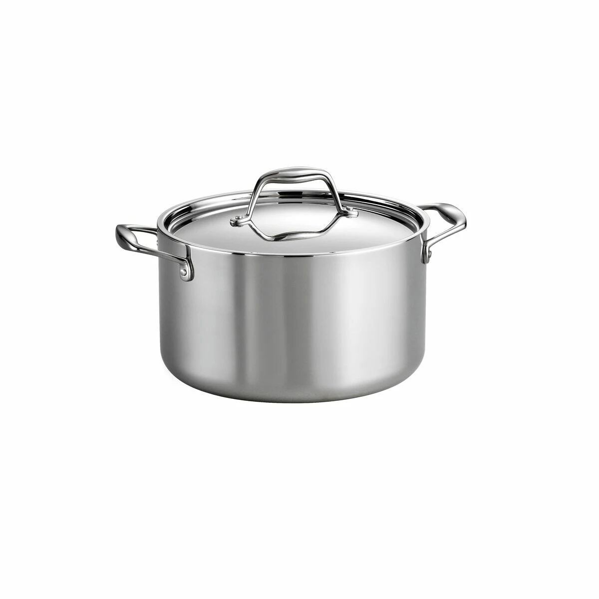 Tramontina 6 Qt Tri-Ply Clad Stainless Steel Covered Sauce Pot 4 Tramontina 6 Qt Tri-Ply Clad Stainless Steel Covered Sauce Pot - Image 2