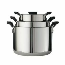 Tramontina Nesting 6 Pc Stainless Steel Tri-Ply Clad Sauce And Stock Pot Set -TRAMONTINA Sales 80116048IXM002G