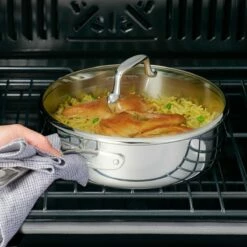 Tramontina Tri-Ply Clad 10 Pc Stainless Steel Cookware Set With Glass Lids -TRAMONTINA Sales 80116054IXM011G