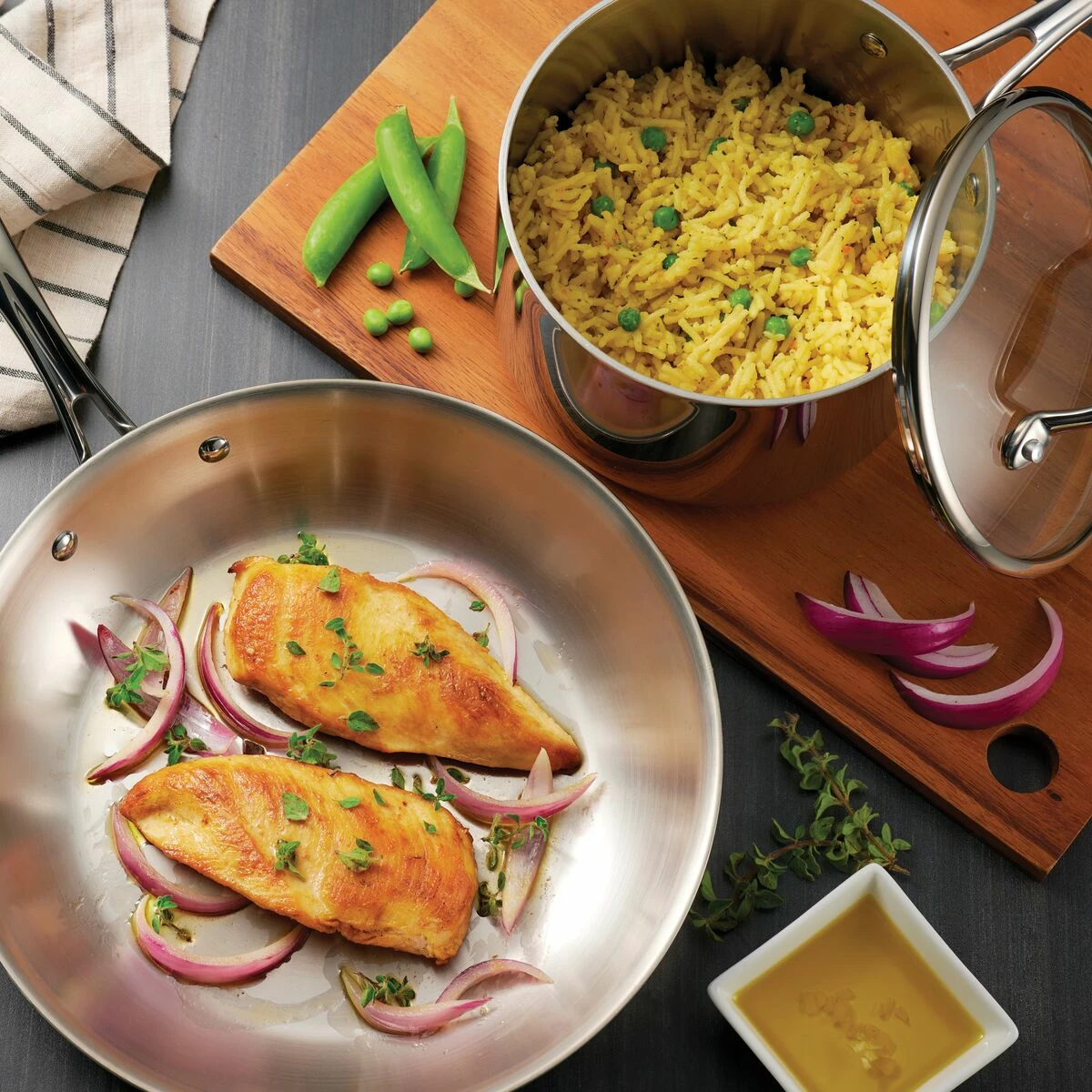 Tramontina Tri-Ply Clad 12 Pc Stainless Steel Cookware Set With Glass Lids 17 Tramontina Tri-Ply Clad 12 Pc Stainless Steel Cookware Set With Glass Lids - Image 15