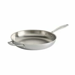 Tramontina 12 In Tri-Ply Clad Stainless Steel Fry Pan W/Helper Handle 8 Tramontina 12 In Tri-Ply Clad Stainless Steel Fry Pan W/Helper Handle -TRAMONTINA Sales 80116057IXM001G