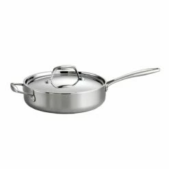 Tramontina 3 Qt Tri-Ply Clad Stainless Steel Covered Deep Sauté Pan -TRAMONTINA Sales 80116058IXM001G