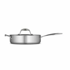 Tramontina 3 Qt Tri-Ply Clad Stainless Steel Covered Deep Sauté Pan -TRAMONTINA Sales 80116058IXM002G