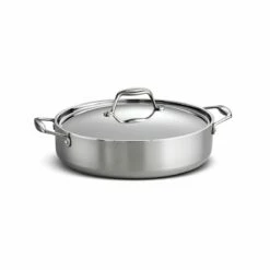 Tramontina 6 Qt Tri-Ply Clad Stainless Steel Covered Braiser 11 Tramontina 6 Qt Tri-Ply Clad Stainless Steel Covered Braiser -TRAMONTINA Sales 80116067IXM001G